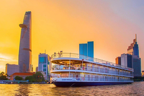 Saigon after dark: River Dinner & Live Music by Cruise Cruise without Transfer and Guide