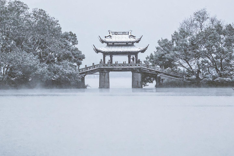 Au départ de Shanghai : Hangzhou Temples, vues sur le lac et marché nocturne