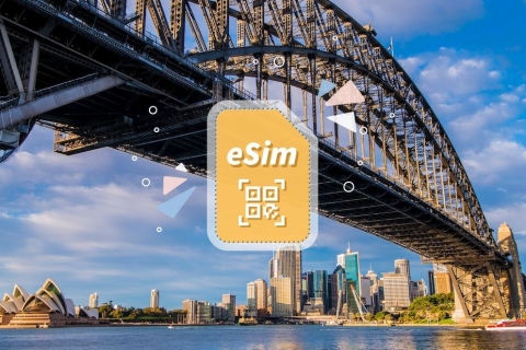 Australia: eSIM Mobile Data Plan with New Zealand Coverage Daily 1GB /14 Days for Australia+New Zealand