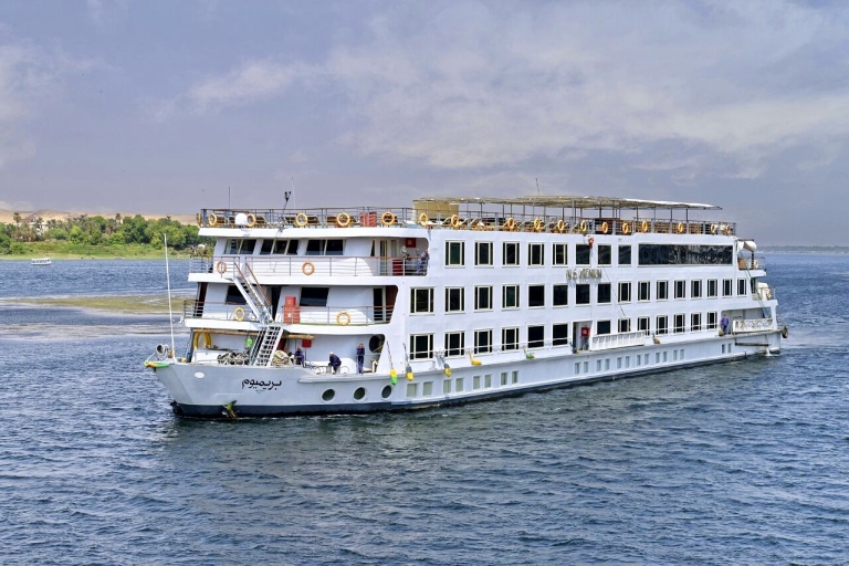 Desde Asuán: Crucero de 3 días por el río Nilo con viaje en globo aerostático