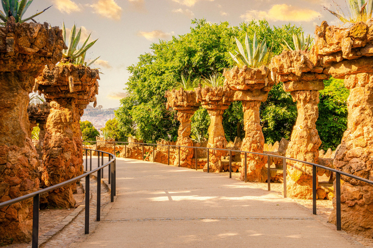 Barcellona: Tour guidato del Parco Güell con biglietto Fast-TrackTour guidato del Parco Güell in inglese