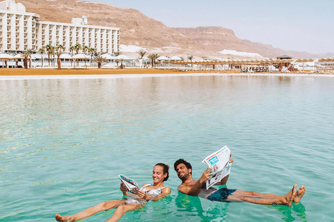 Jordan Private Day Tour: Pink Lake, Crystal Beach &Dead Sea Transportation Only
