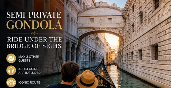 Venice: Semi-Private Gondola Ride under the Bridge of Sighs