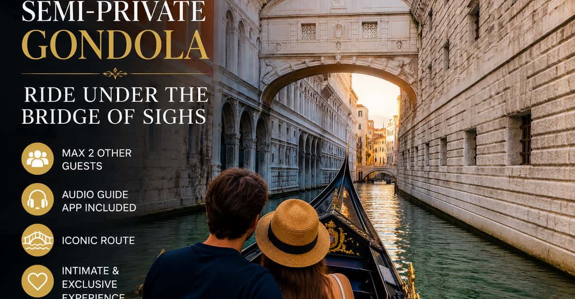 Semi-Private Gondola Ride under the Bridge of Sighs — a boat tour from Venice, Italy