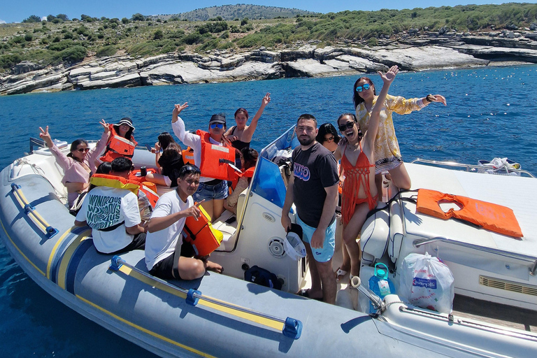 Saranda: Rejs wycieczkowy do Krorez z nurkowaniem, napojami i kąpieląSaranda: Rejs wycieczkowy do Krorez z nurkowaniem z rurką, napojami i kąpielą