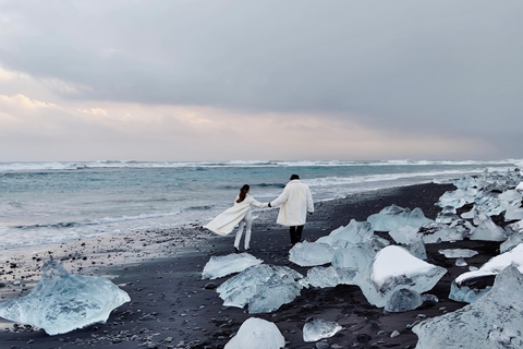 Reykjavík: Privat Diamond Beach-tur på Island