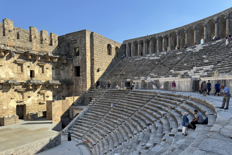 Antalya: Perge & City of Side, Aspendos, Waterfall and Lunch Perge, Side, Aspendos, Waterfall Tour with Entrance