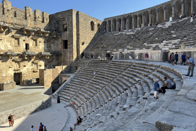 Antalya: Perge & City of Side, Aspendos, Waterfall and Lunch Perge, Side, Aspendos, Waterfall Tour with Entrance