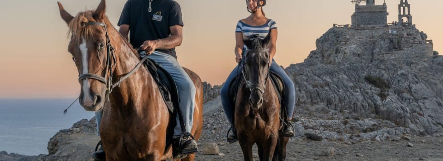 Équitation en Crète : excursion à la colline de Saint Paisios