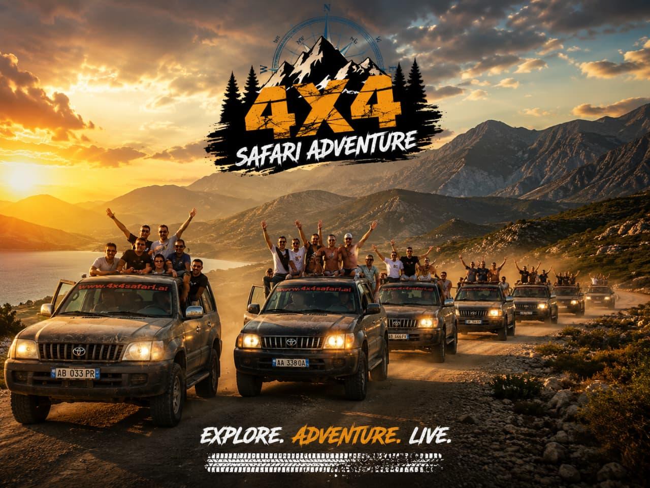 Von Sarandë/Ksamil: Offroad-Safari-Tour mit Geländewagen und Mittagessen