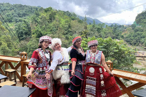 Hanoi: 3 dni Sapa Trekking Cat Cat, Lao Chai, szklane mosty