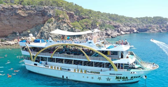 Antalya/Kemer Megastar Party Boat Trip w/Lunch