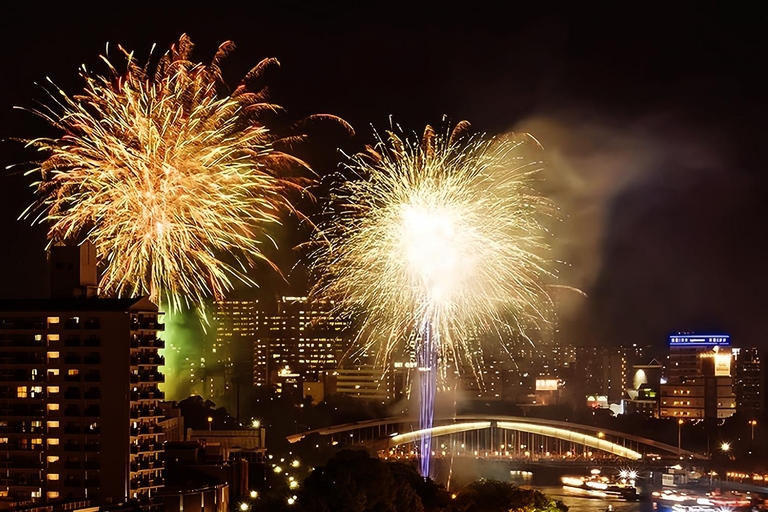 From Osaka/Kyoto: Tenjin Matsuri Fireworks&Yukata Experience From Osaka (Men's Yukata Experience)