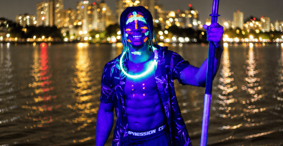 Combo: Glow Paint Kayak Tour + Salsa Experience at the Beach