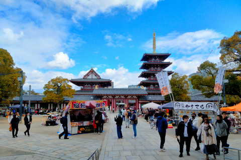 Visite du château et du temple d'Osaka avec audioguide multilingueVisite guidée du château et du temple d'Osaka avec audioguide multilingue