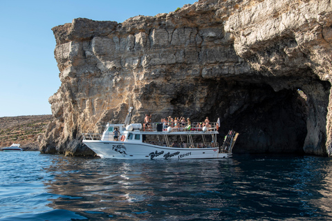 Mellieha: 2 Bay kvällssolnedgångskryssning Crystal &amp; Blue Lagoon