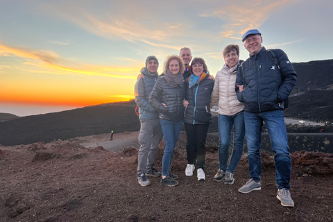COUCHER DE SOLEIL À ETNA : VISITE GUIDÉE D'ETNA AVEC PRISE EN CHARGE DEPUIS CATANE