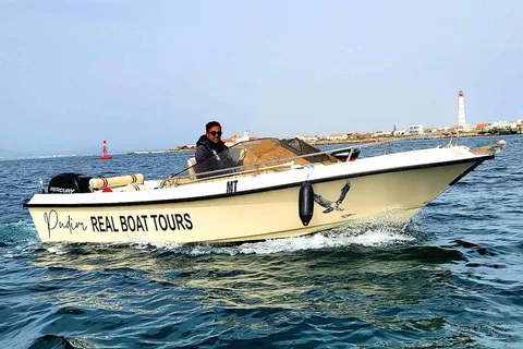 Faro: Pudim Real Boat Tours 6 uur rondleiding Ria Formosa
