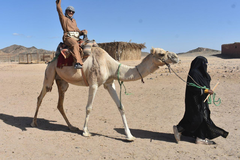 Sunset Hurghada Camel Ride Tour Desert & Beach With Sea Veiw Camel Ride Tour for 2-Hours with Dinner, Show, & Stargazing