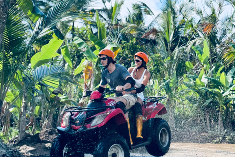 Ubud: Excursión guiada en quad ATVBicicleta tándem con punto de encuentro