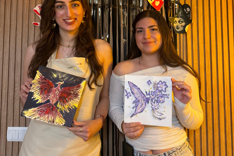 Antalya Relief Technique Canvas Painting Workshop 3D Texture