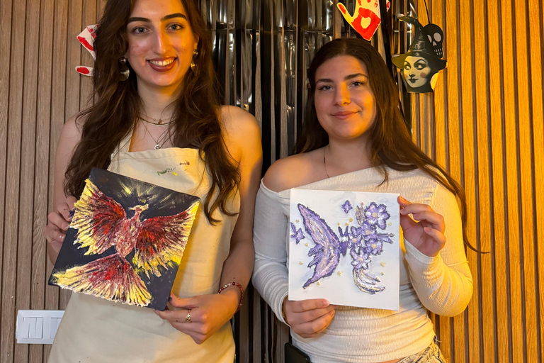 Antalya Relief Technique Canvas Painting Workshop 3D Texture