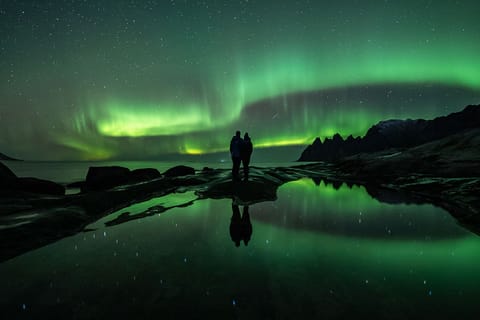 Tromsø: spedizione privata dell'aurora boreale, 4x4, escursionismo