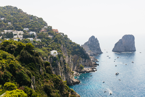 From Sorrento: Capri Guided Boat Tour &amp; Ieranto Natural ParkTour with Pickup