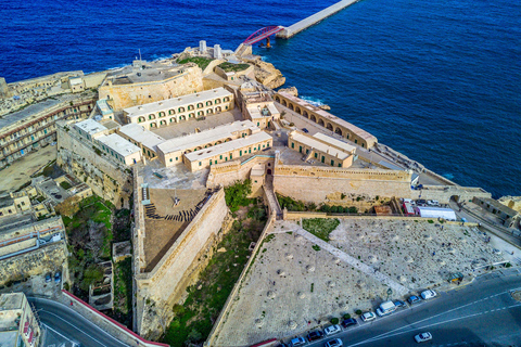 Malta: Valletta Audio Guided Walk & HO-HO Bus Tour Option Malta: Hop-On Hop-Off Bus Tour & Valletta Audio Guided Walk