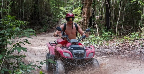 Cozumel: 4x4 ATV + Snorkeling + Beach Club