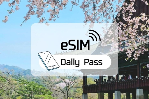 Zuid-Korea: eSim Roaming mobiel datadagplanDagelijks 1 GB /30 dagen