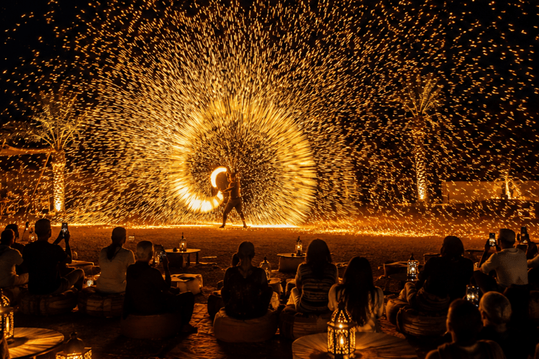 From Marrakech: Agafay Desert Dinner and Fire Show