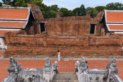 Bangkok: Excursión de un día a Ayutthaya con Tour Privado en Longtail