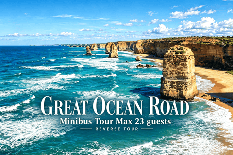 Great Ocean Road Boutique Minibus Reverse Tour & 12 Apostles Minibus Meeting Point Pickup (Max 23 Guests)