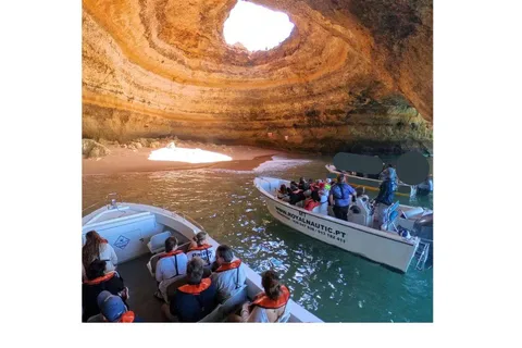 From Portimão: Algar de Benagil and Sea Caves Boat Tour
