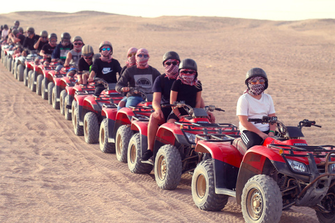 Hurghada: Quadtour door de woestijn en de Rode ZeeOphaalservice van El Gouna, Soma Bay of Safaga