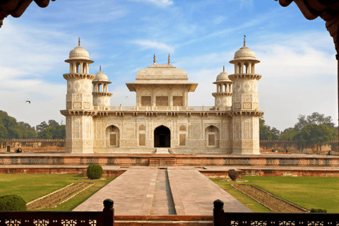 From Delhi: Taj Mahal, Agra Fort, and Baby Taj Tour by Car Agra: Guided Tour without Transportation or Entry Tickets