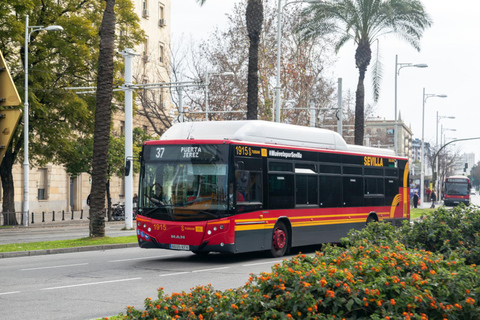 Sewilla: Bilet na transfer autobusem między lotniskiem a centrum miastaPojedynczy bilet autobusowy z miasta Sewilla na lotnisko w Sewilli