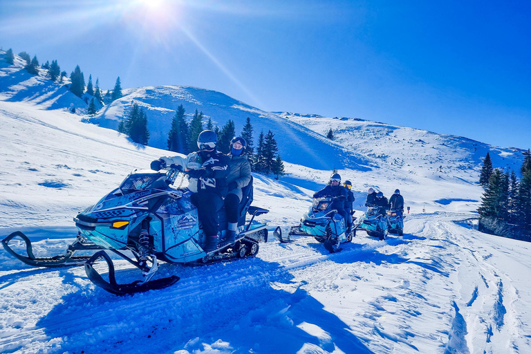Snowmobile Tour In Bucegi Mountains Guided Snowmobile Tour