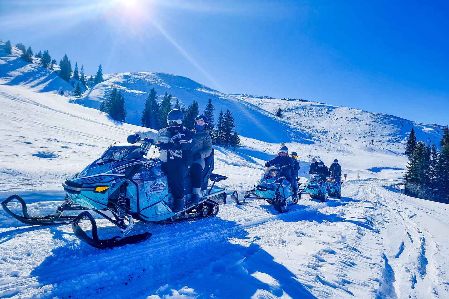 Snowmobile Tour In Bucegi Mountains