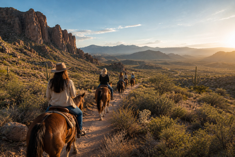 Las Vegas: Wild West Horseback Ride + Breakfast/BBQ & Pickup Maverick Breakfast Ride