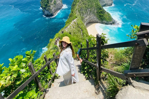 From Bali: Private Tour Highlights East and West Nusa Penida Meeting Point at Sanur Harbour