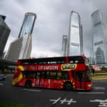 Shanghai: pass per autobus turistico con commento audio