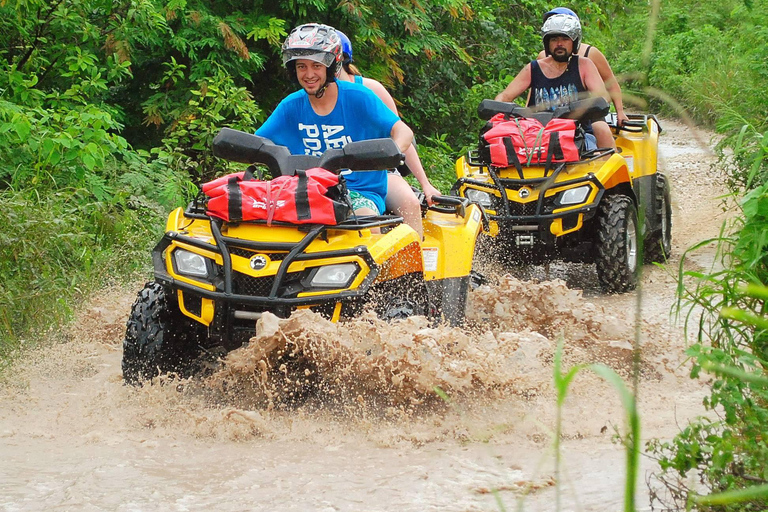 Zipline y nado en cenote en vehículo todoterreno compartido