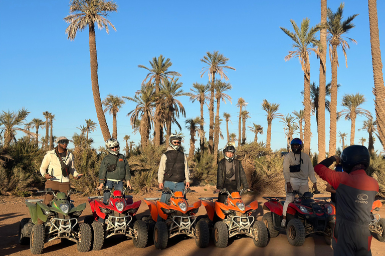 Marrakech: quad Adventure at the Dunes of the palmery desert