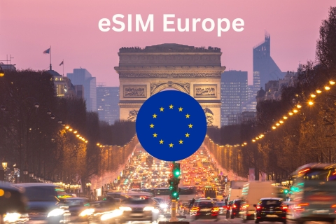 Europa eSIM voor reizigers - Het beste internetdata-abonnement van EuropaEuropa 3 GB 30 Dagen