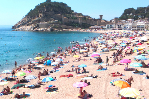 Depuis Barcelone : Journée à Tossa de Mar avec plage