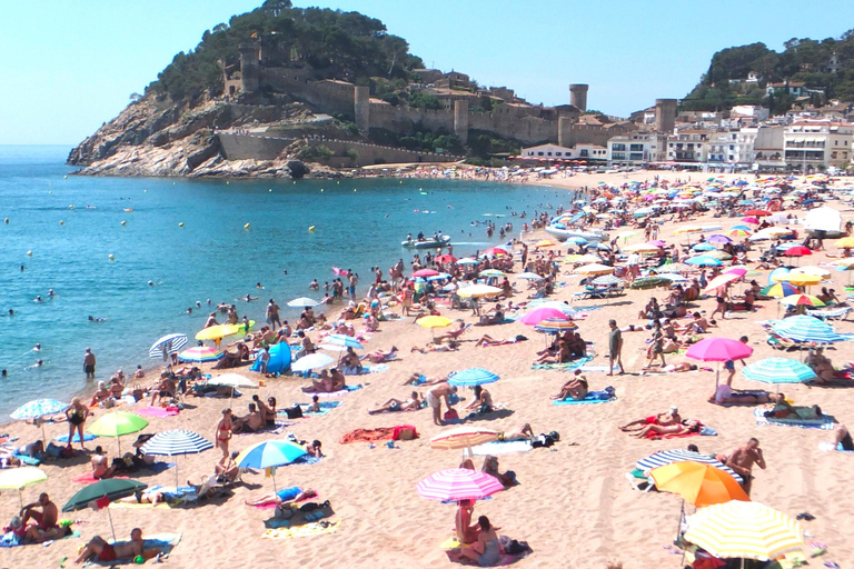 Depuis Barcelone : Journée à Tossa de Mar avec plage