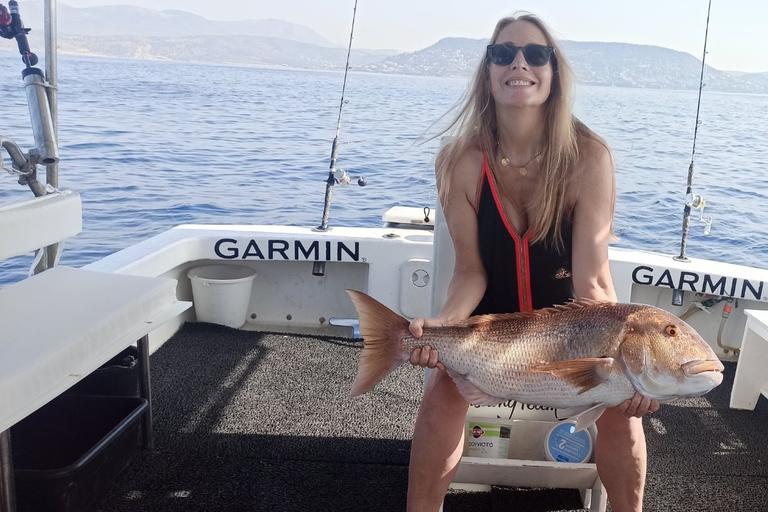 Athens: Fishing Trip Experience on a Boat with Seafood Meal Athens fishing trips to the hottest fishing spots in Saronic