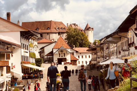 Depuis Genève : Excursion d&#039;une journée pour déguster le chocolat et le fromage de la GruyèreDepuis Genève : Excursion d&#039;une journée pour déguster du chocolat et du fromage 